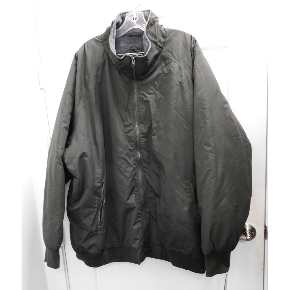 New HARBOR BAY Jacket Men 4XL‎ Green Zip Jacket Sz 4XL